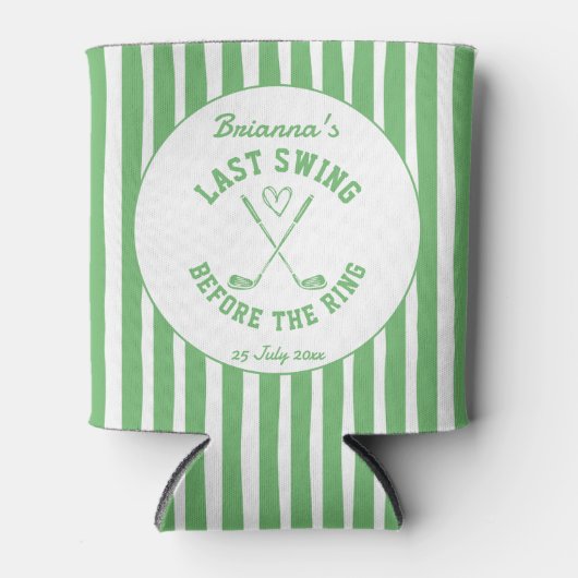Letzter Schwung Golf Country Club Bachelorette Gef Dosenkühler (Vorderseite)