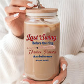Letzter Schwung vor Baseball Bachelorette Dosenglas