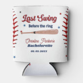 Letzter Schwung vor Baseball Bachelorette Dosenkühler (Vorderseite)