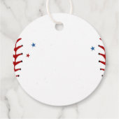 Letzter Schwung vor Baseball Bachelorette Geschenkanhänger (Rückseite)