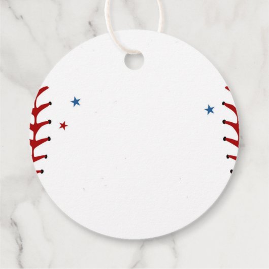 Letzter Schwung vor Baseball Bachelorette Geschenkanhänger (Rückseite)