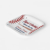 Letzter Schwung vor Baseball Bachelorette Pappteller (Gewinkelt)