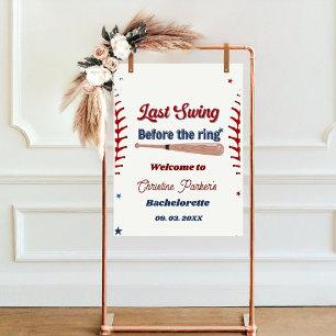 Letzter Schwung vor Baseball Bachelorette Poster