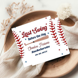 Letzter Schwung vor Baseball Bachelorette Serviette