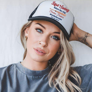Letzter Schwung vor Baseball Bachelorette Truckerkappe