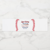 Letzter Schwung vor Baseball Bachelorette Wasserflaschenetikett (Einzelnes Label)