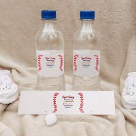 Letzter Schwung vor Baseball Bachelorette Wasserflaschenetikett