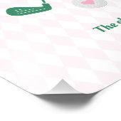 Letzter Schwung vor dem Ring Golf Brautparty Fotodruck (Ecke)