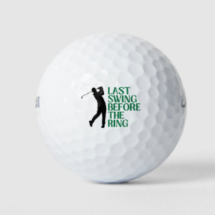 Letzter Schwung vor dem Ring Golf Junggesellenabsc Golfball