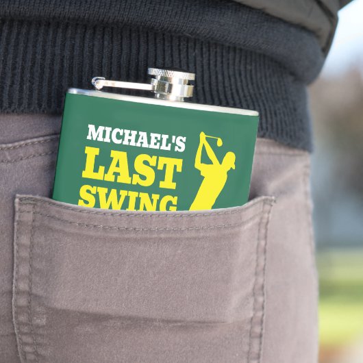 Letzter Schwung vor dem Ring Junggesellenabschied- Flachmann (Beispiel)