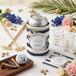Letzter Schwung vor dem Ring Navy Blau & Gold Flor Dosenkühler