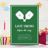 Letzter Schwung vor dem Ring Pickleball Bacheloret Einladung