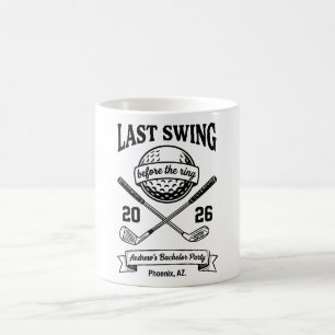 Letzter Schwung vor dem Ring-Shirt Lustiger Golf Kaffeetasse