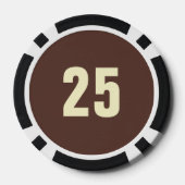 Letzter Schwung vor der Ring Baseball Junggesellen Pokerchips (Rückseite)