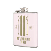 Letzter Shred Winter Ski Junggeselinnen-Abschied Flachmann (Links)