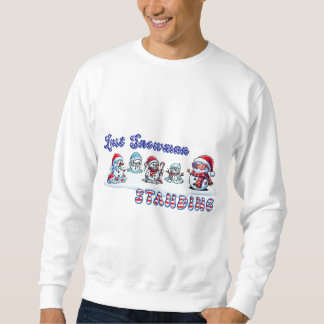 Letzter Snowman Stehend American Flag Pattern Sweatshirt