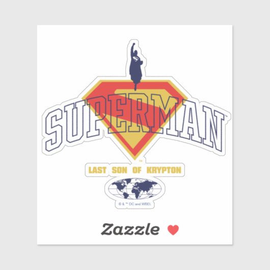 Letzter Sohn des Krypton Emblems Aufkleber (Blatt)