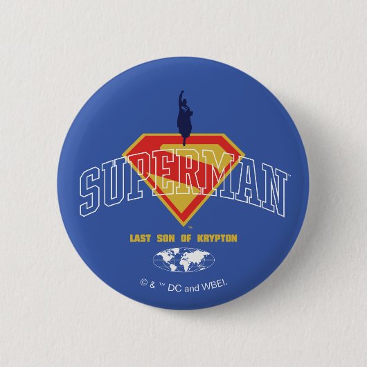 Letzter Sohn des Krypton Emblems Button (Vorderseite)