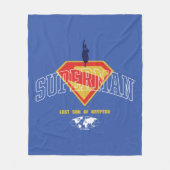 Letzter Sohn des Krypton Emblems Fleecedecke (Vorderseite)