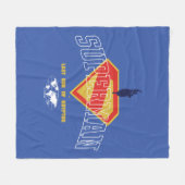 Letzter Sohn des Krypton Emblems Fleecedecke (Vorderseite (Horizontal))