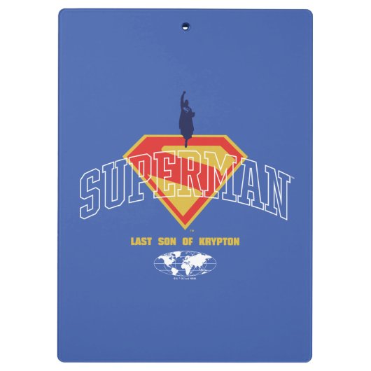Letzter Sohn des Krypton Emblems Klemmbrett (Rückseite)