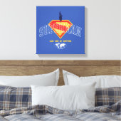 Letzter Sohn des Krypton Emblems Leinwanddruck (Insitu (Schlafzimmer))