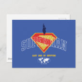 Letzter Sohn des Krypton Emblems Postkarte (Vorne/Hinten)