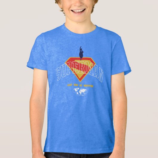 Letzter Sohn des Krypton Emblems Tri-Blend Shirt (Vorderseite)