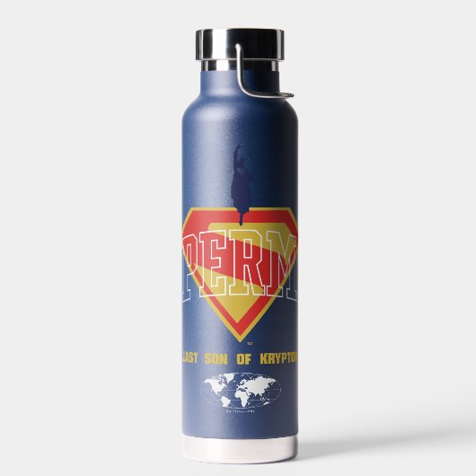 Letzter Sohn des Krypton Emblems Trinkflasche (Links)