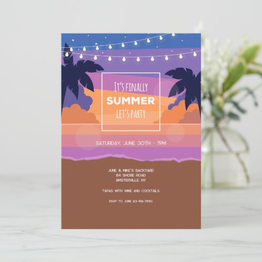 Letzter Sommer Einladung (Stehend Vorderseite)