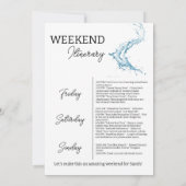 Letzter Sommer Junggeselinnen-Abschied Einladung (Rückseite)