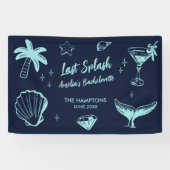 Letzter Splash Mermaid Beach Junggeselinnen-Abschi Banner (Horizontal)
