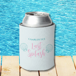 Letzter Splash Mermaid Muschel Beach Junggeselinne Dosenkühler