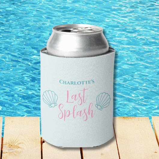 Letzter Splash Mermaid Muschel Beach Junggeselinne Dosenkühler