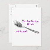 Letzter Spoon Postkarte (Vorne/Hinten)