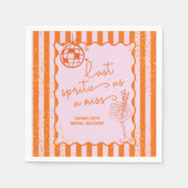 Letzter Spritz als Fräulein Bachelorette, Brautpar Serviette (Vorderseite)