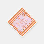 Letzter Spritz als Fräulein Bachelorette, Brautpar Serviette (Ecke)
