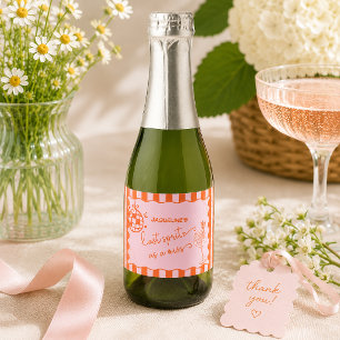 Letzter Spritz als Fräulein Junggesellin, Brautpar Schaumweinetikett