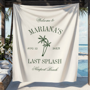 Letzter Spritzer Beach Palms Junggesellinnenabschi Wandteppich