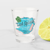 Letzter Spritzer Junggesellinnen-Wochenende Poolpa Schnapsglas (Vorderseite)