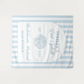 Letzter Spritzer Küste Blau Junggesellinnenabschie Wandteppich (Vorderseite (Horizontal))
