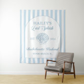 Letzter Spritzer Küste Blau Junggesellinnenabschie Wandteppich (Beispiel)
