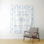 Letzter Spritzer Küste Blau Junggesellinnenabschie Wandteppich (Beispiel)