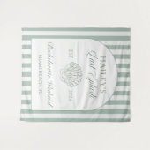 Letzter Spritzer Küste Grün Junggesellinnenabschie Wandteppich (Vorderseite (Horizontal))