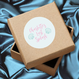 Letzter Spritzer Muschelstrand Junggesellinnenpart Runder Aufkleber