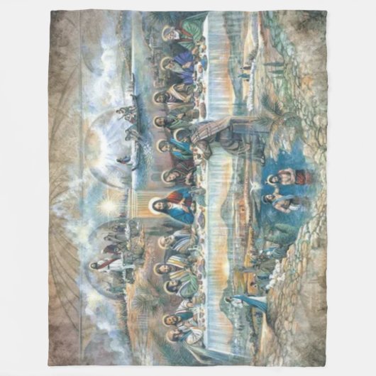 LETZTER SUPPER FLEECEDECKE (Vorderseite)