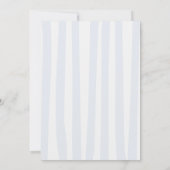 Letzter Swing Country Club Blaues gestreiftes Brau Einladung (Rückseite)