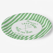 Letzter Swing Golf Country Club Bachelorette Woche Pappteller (Schrägansicht)