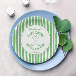 Letzter Swing Golf Country Club Bachelorette Woche Pappteller<br><div class="desc">Letzte Swing vor dem Ring Golf Country Club Thema Bachelorette Wochenende Party-Papier Teller Vorlage Sofortdownload,  Junggeselinnen-Abschied personalisiert Geschirr gedruckte Teller in grün Golf Thema Teller Tischdekoration</div>