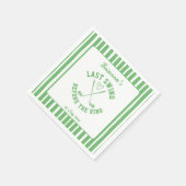 Letzter Swing Golf Country Club Bachelorette Woche Serviette (Ecke)